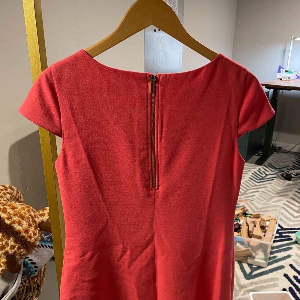 Coral pink cap sleeve dress - Picture 4 of 4
